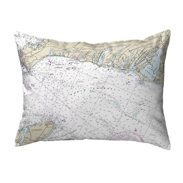 Betsy Drake Betsy Drake KS13229FH 11 x 14 in. Falmouth Harbor; MA Nautical Map Non-Corded Indoor & Outdoor Pillow KS13229FH